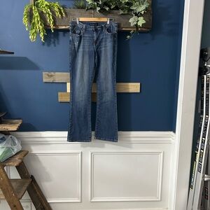 Rock & Republic Kassandra Flared Jeans EUC Sz 12M Studs Embroidered